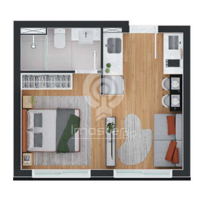 Imagem Apartamento com 1 Quarto à Venda, 36 m² em Rebouças - Curitiba