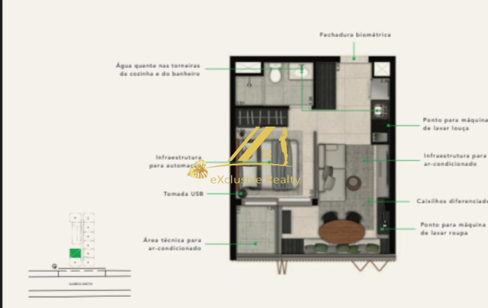 Imagem Apartamento com 1 Quarto à Venda, 34 m² em Cerqueira César - São Paulo