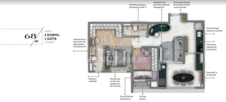 Imagem Apartamento com 2 Quartos à Venda, 68 m² em Alto Da Mooca - São Paulo