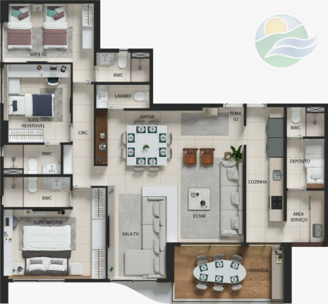 Imagem Apartamento com 4 Quartos à Venda, 131 m² em Boa Viagem - Recife