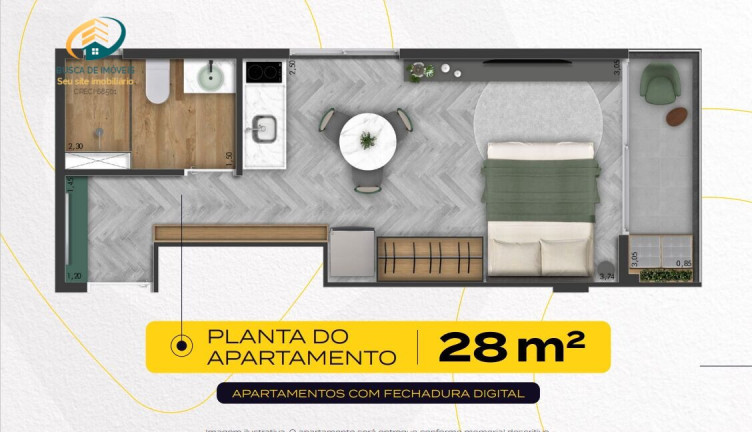 Imagem Imóvel com 1 Quarto à Venda, 24 m² em Vila Da Saúde - São Paulo