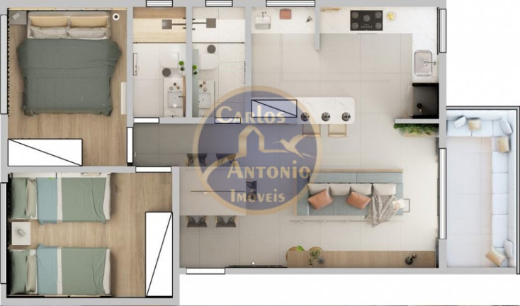 Imagem Apartamento com 2 Quartos à Venda, 70 m² em Taperapuan - Porto Seguro