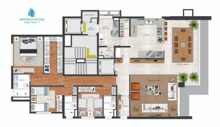 Imagem Apartamento com 4 Quartos à Venda, 178 m² em Vila Itapura - Campinas