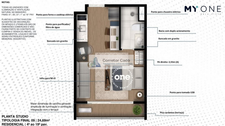 Imagem Apartamento com 1 Quarto à Venda, 34 m² em Bela Vista - São Paulo