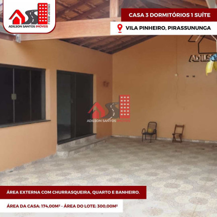 Imagem Casa com 3 Quartos à Venda, 300 m² em Vila Pinheiro - Pirassununga