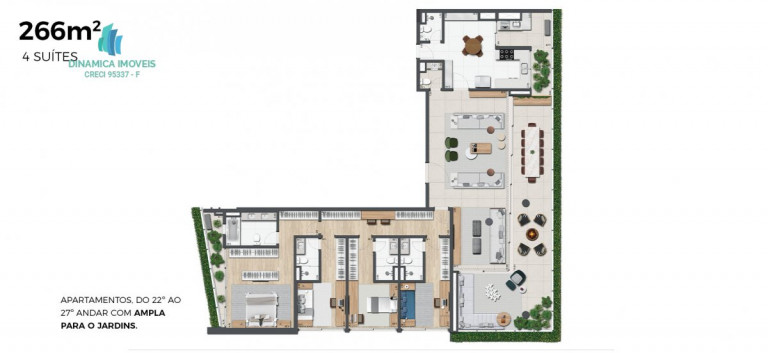 Imagem Apartamento com 4 Quartos à Venda, 266 m² em Jardins - São Paulo