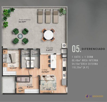 Imagem Apartamento com 2 Quartos à Venda, 121 m² em São Judas - Itajaí