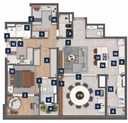 Imagem Apartamento com 3 Quartos à Venda, 125 m² em Chácara Santo Antônio (zona Sul) - São Paulo