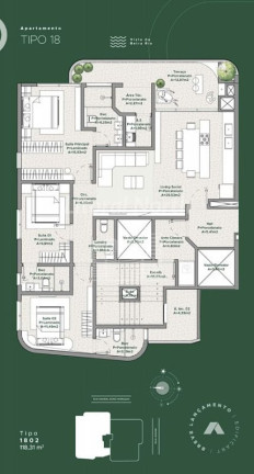 Imagem Apartamento com 3 Quartos à Venda, 118 m² em Fazenda - Itajaí