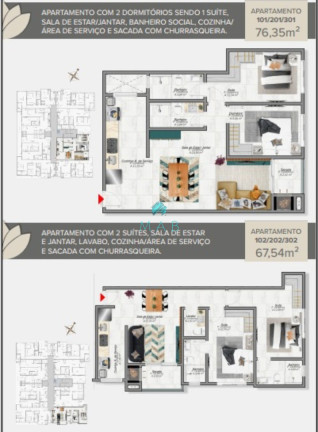 Imagem Apartamento com 2 Quartos à Venda, 71 m² em Cachoeira Do Bom Jesus - Florianópolis