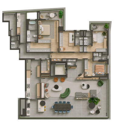 Imagem Apartamento com 4 Quartos à Venda, 219 m² em Brooklin Paulista - São Paulo