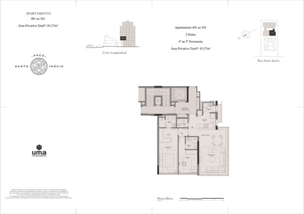 Apartamento com 2 Quartos à Venda, 85 m² em Moinhos De Vento - Porto Alegre