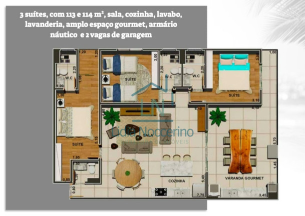 Imagem Apartamento com 3 Quartos à Venda, 114 m² em Maranduba - Ubatuba