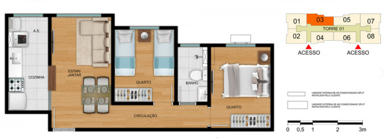 Imagem Apartamento com 2 Quartos à Venda, 43 m² em Itaquera - São Paulo