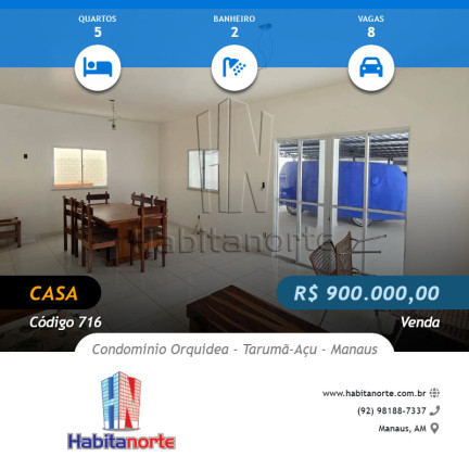 Imagem Casa com 5 Quartos à Venda,  em Tarumã-açu - Manaus