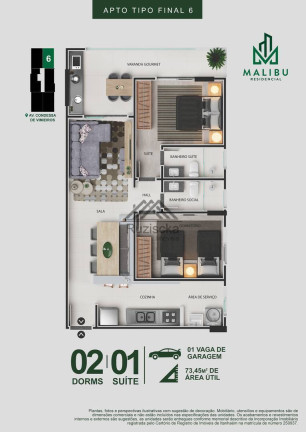 Imagem Apartamento com 2 Quartos à Venda, 59 m² em Centro - Itanhaém