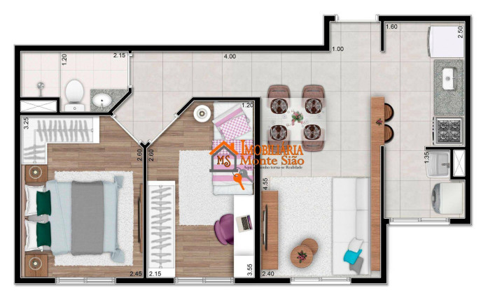 Apartamento com 2 Quartos à Venda, 44 m² em Vila Bremen - Guarulhos