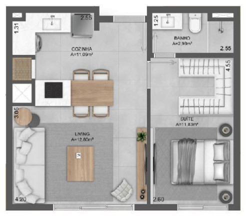 Imagem Apartamento com 2 Quartos à Venda, 74 m² em Mont Serrat - Porto Alegre
