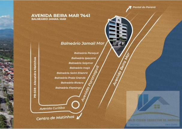 Imagem Apartamento com 2 Quartos à Venda, 79 m² em Bal. Jamail Mar - Matinhos