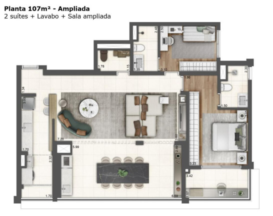 Apartamento com 3 Quartos à Venda, 107 m² em Ipiranga - São Paulo