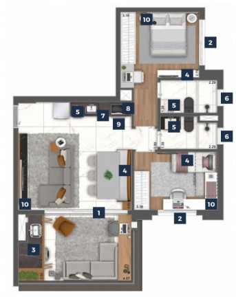 Imagem Apartamento com 3 Quartos à Venda, 125 m² em Chácara Santo Antônio (zona Sul) - São Paulo