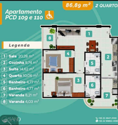 Imagem Apartamento com 2 Quartos à Venda, 87 m² em Prainha - Arraial Do Cabo