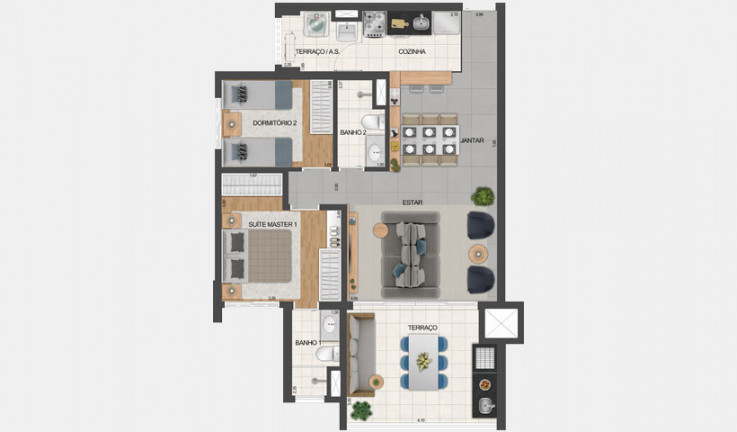 Imagem Apartamento com 2 Quartos à Venda, 66 m² em Jardim Prudência - São Paulo