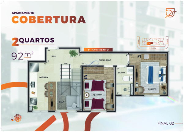 Imagem Apartamento com 2 Quartos à Venda, 45 m² em Guarani - Belo Horizonte