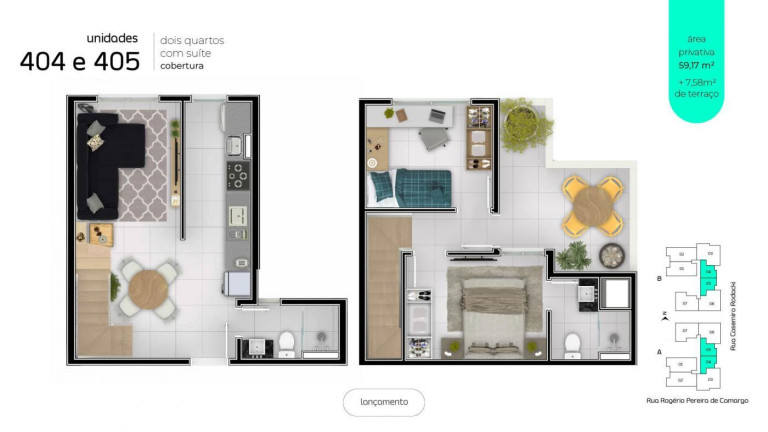 Imagem Apartamento com 2 Quartos à Venda, 49 m² em Campo Comprido - Curitiba
