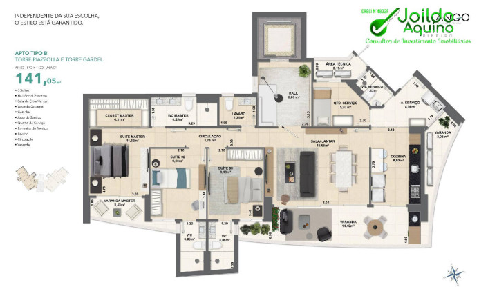 Imagem Apartamento com 3 Quartos à Venda, 141 m² em Fátima - Fortaleza