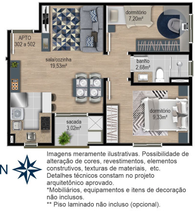 Imagem Apartamento com 2 Quartos à Venda, 48 m² em Cidade Nova - Caxias Do Sul
