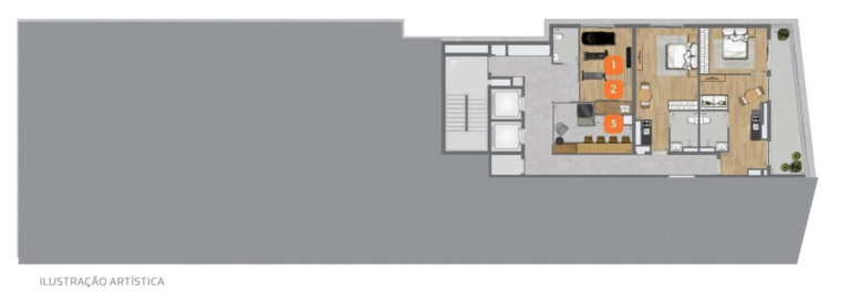 Imagem Imóvel com 1 Quarto à Venda, 39 m² em Brooklin Paulista - São Paulo