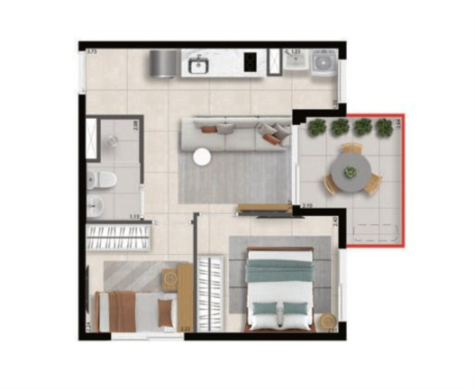 Imagem Apartamento com 2 Quartos à Venda, 33 m² em Perdizes - São Paulo