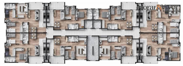 Imagem Apartamento com 3 Quartos à Venda, 63 m² em Campo Comprido - Curitiba