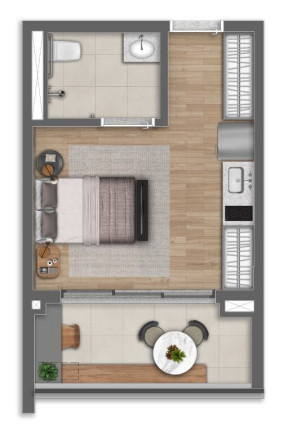 Apartamento com 1 Quarto à Venda, 41 m² em Alto Da Boa Vista - São Paulo