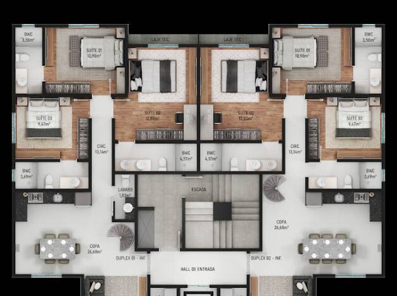 Imagem Apartamento com 3 Quartos à Venda, 99 m² em Itacolomi - Balneário Piçarras