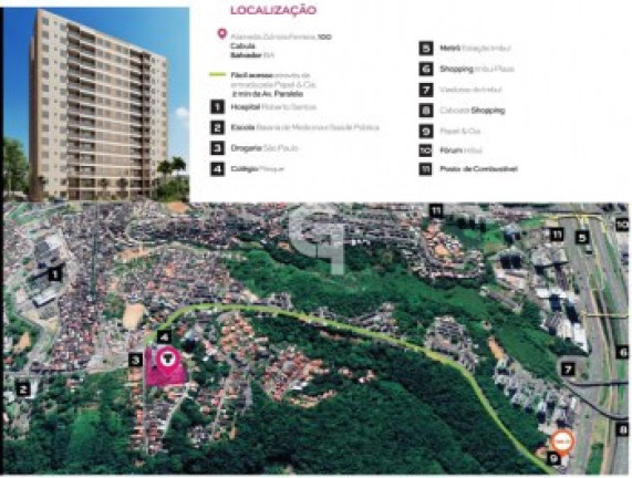 Apartamento com 2 Quartos à Venda, 51 m² em Cabula - Salvador