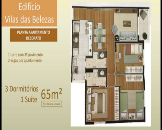 Apartamento com 3 Quartos à Venda, 65 m² em Vila Das Belezas - São Paulo