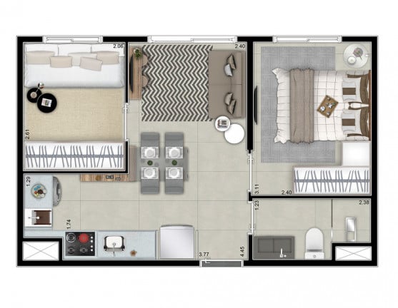 Imagem Apartamento com 2 Quartos à Venda, 33 m² em Freguesia Do ó - São Paulo