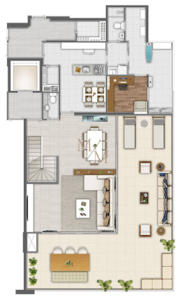 Imagem Cobertura com 4 Quartos à Venda, 343 m² em Gonzaga - Santos