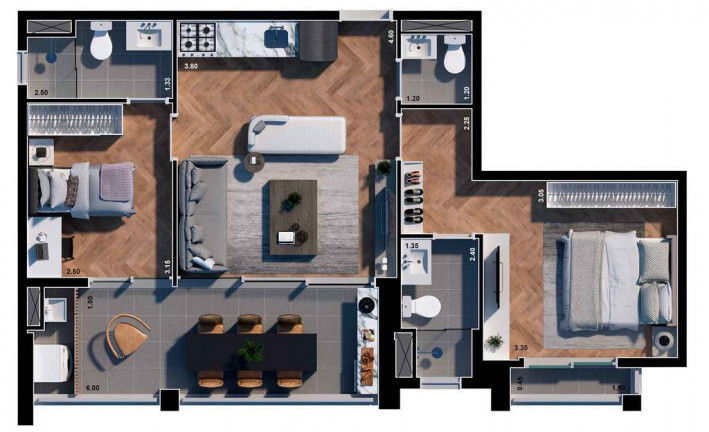 Imagem Apartamento com 2 Quartos à Venda, 69 m² em Pinheiros - São Paulo