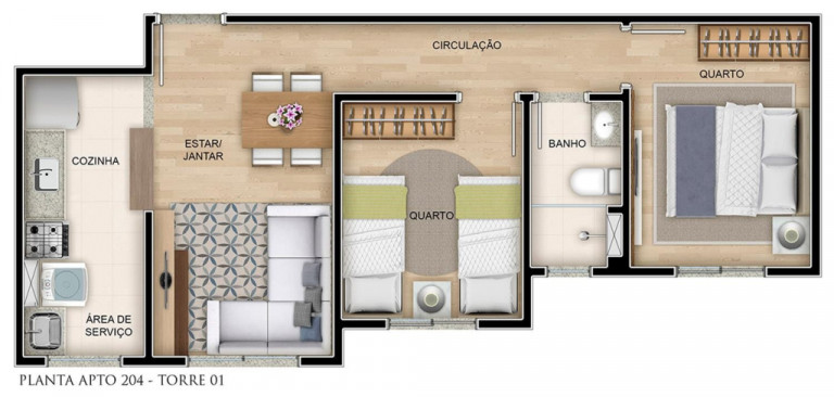 Apartamento com 2 Quartos à Venda, 43 m² em Pirituba - São Paulo