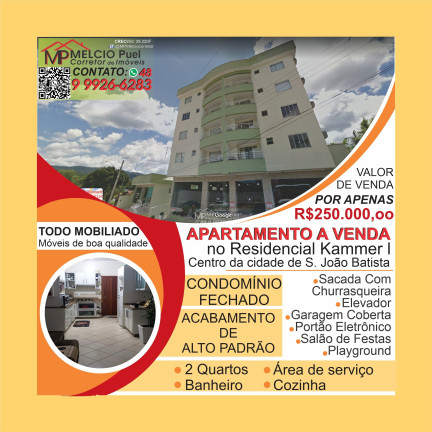 Imagem Imóvel com 2 Quartos à Venda, 103 m² em Centro - São João Batista
