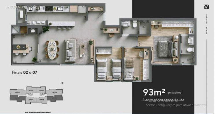 Imagem Apartamento com 2 Quartos à Venda, 69 m² em Ecoville - Curitiba