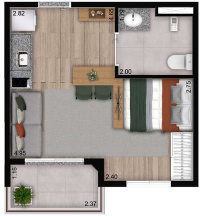 Apartamento com 1 Quarto à Venda, 40 m² em Perdizes - São Paulo