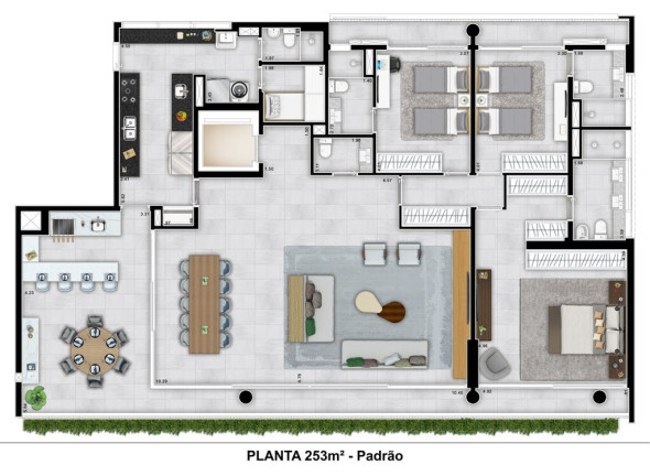 Apartamento com 3 Quartos à Venda, 252 m² em Cidade Jardim - São Paulo