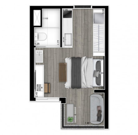 Imagem Apartamento com 1 Quarto à Venda, 52 m² em Vila Madalena - São Paulo