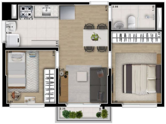 Apartamento com 2 Quartos à Venda, 40 m² em Freguesia Do ó - São Paulo