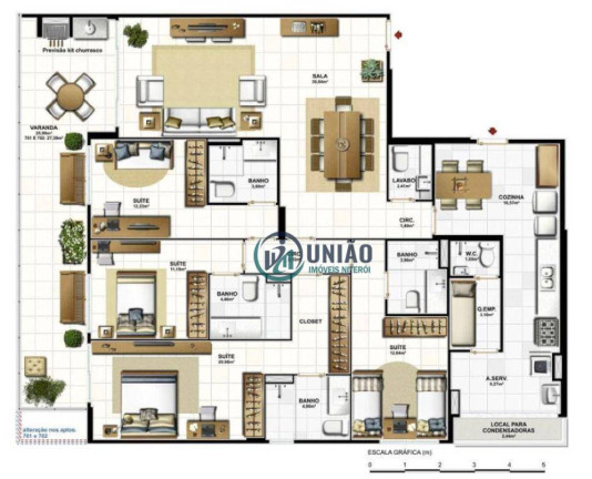 Imagem Apartamento com 4 Quartos à Venda, 174 m² em Charitas - Niterói