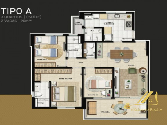 Imagem Apartamento com 2 Quartos à Venda, 73 m² em Costa Azul - Salvador